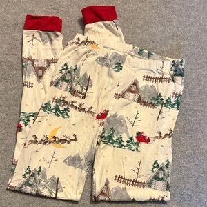 Burt's Bees Cream and Red Kids Pajama Bottoms